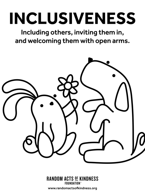 inclusiveness coloring page