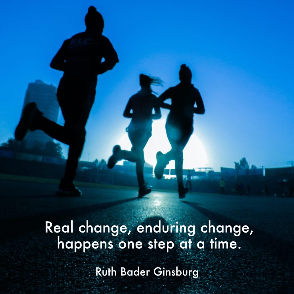 Remember, it's a marathon, not a sprint.