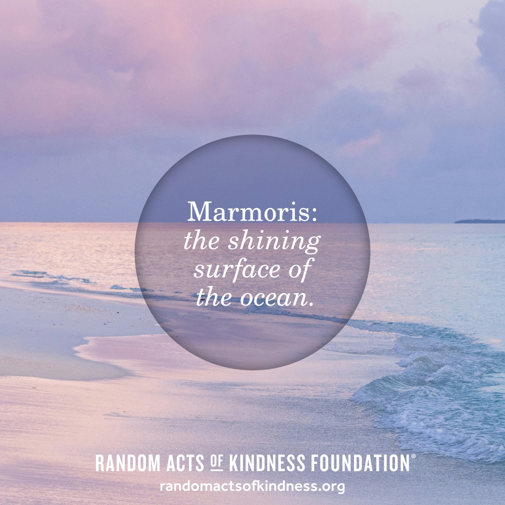 Marmoris: the shining surface of the ocean.