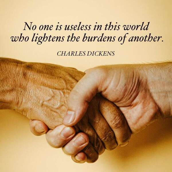 What can you do to lighten someone's burden today?
