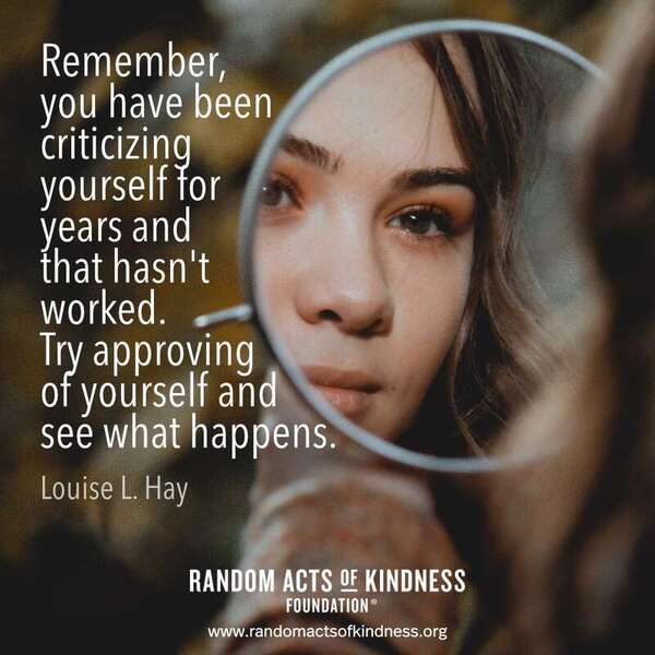 Think of one thing you've been down on yourself about and shift your mindset.