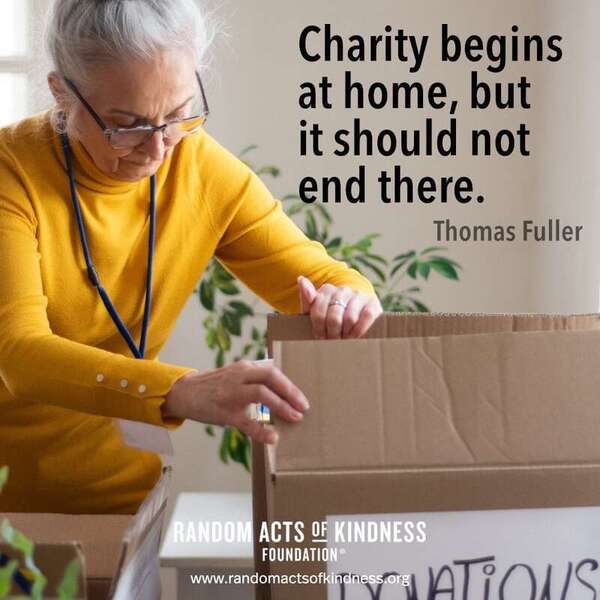 Find some way to pay it forward this weekend.