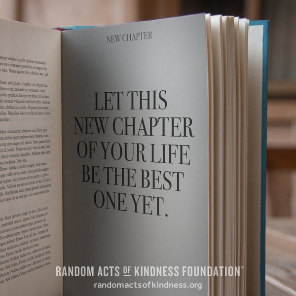 Let this new chapter of your life be the best one yet. —Brooke